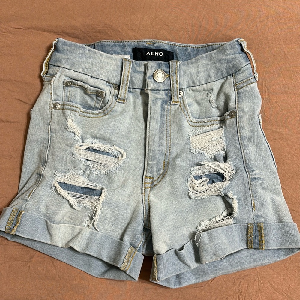 AERO distressed shorts